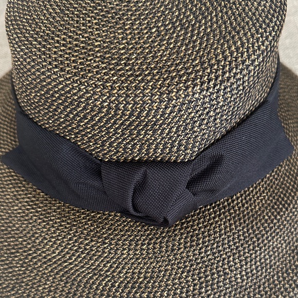Eric Javits Woven Tan and Black Hat main image 4